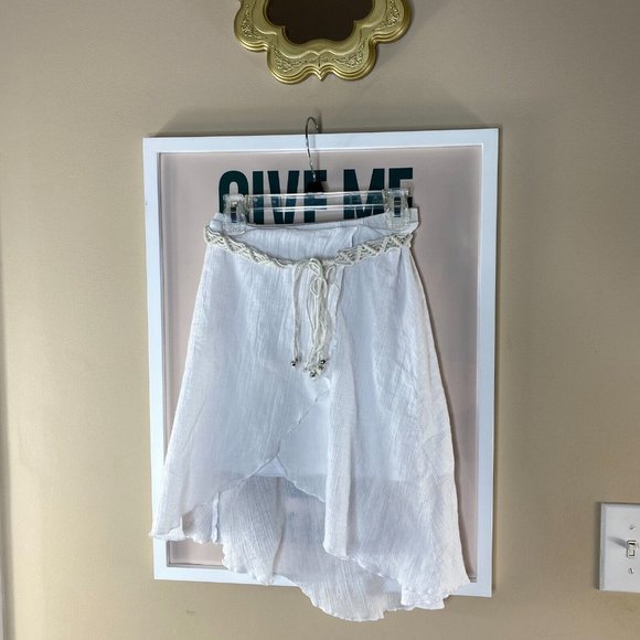 Vintage 90s/Y2k Boho Fairy Asymmetrical Midi Skirt - Picture 3 of 4